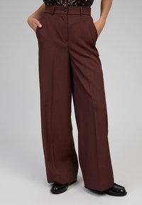 AN'GE PERLINA - Pantalon classique - chocolat