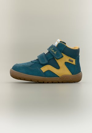 Lurchi JARVEN BAREFOOT UNISEX - Sneakers high - petrol/yellow