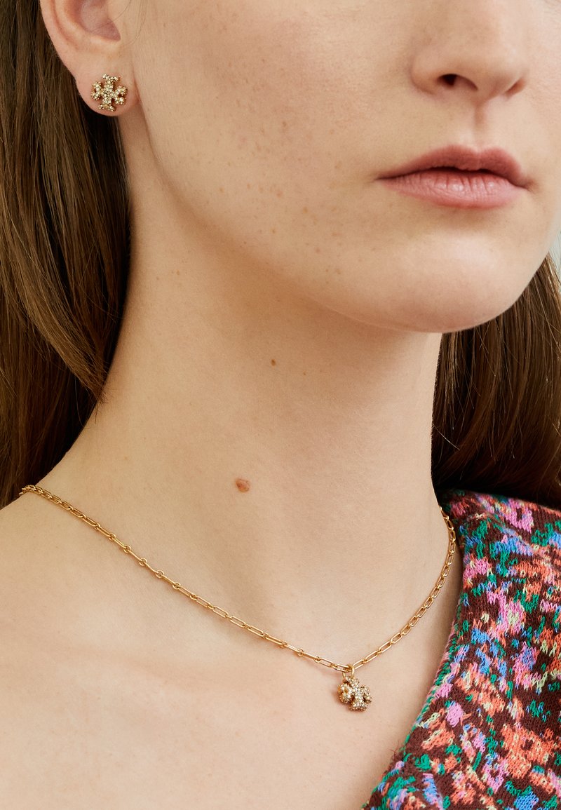 Tory Burch ROXANNE PENDANT NECKLACE AND STUD SET Earrings goldcoloured Zalando.ie