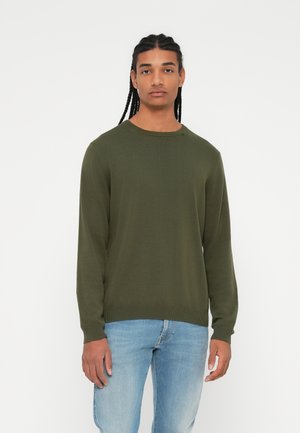 CREW NECK JUMPER - Maglione - army green