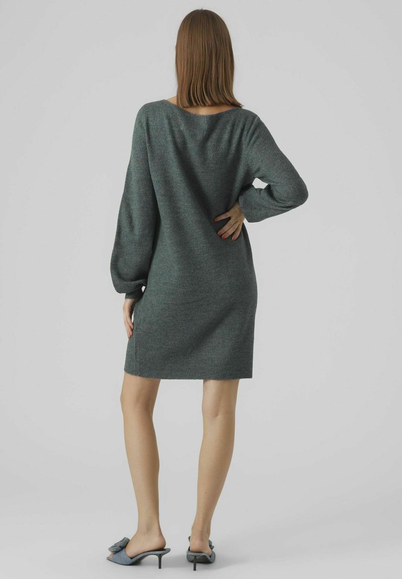 Vero Moda Knitted VMLEFILE Short - Jumper dress - sea moss/green - Zalando Vero Moda Knitted VMLEFILE Short - Jumper dress - sea moss/green - Zalando