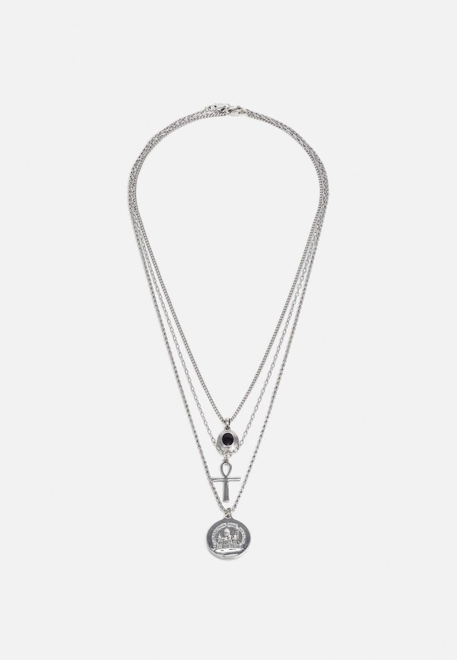 COIN CROSS MULTIROW 3 PACK - Collar - silver-coloured
