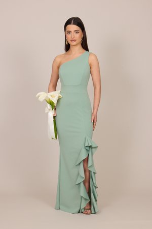 WAL G PETITE MILLY ONE SHOULDER RUFFLE  - Ballkleid - sage green