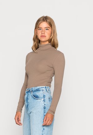 PCKITTE ROLLNECK - Langærmet T-shirt - fossil