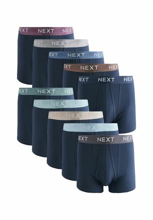 10 PACK - Boxerky - navy metallic waistband