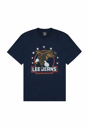 Lee SHORT SLEEVE ESSENTIAL GRAPHIC  - Camiseta estampada - rivet navy