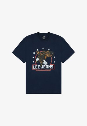 Lee SHORT SLEEVE ESSENTIAL GRAPHIC - T-shirts print - rivet navy