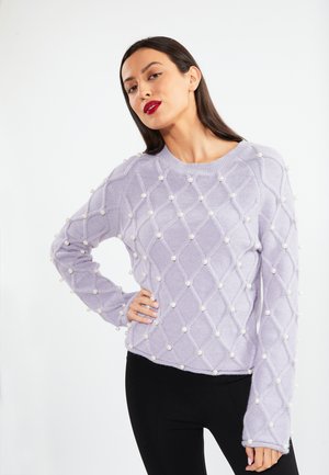 faina, KNITTED SWEATER - Striktrøje - hellviolett