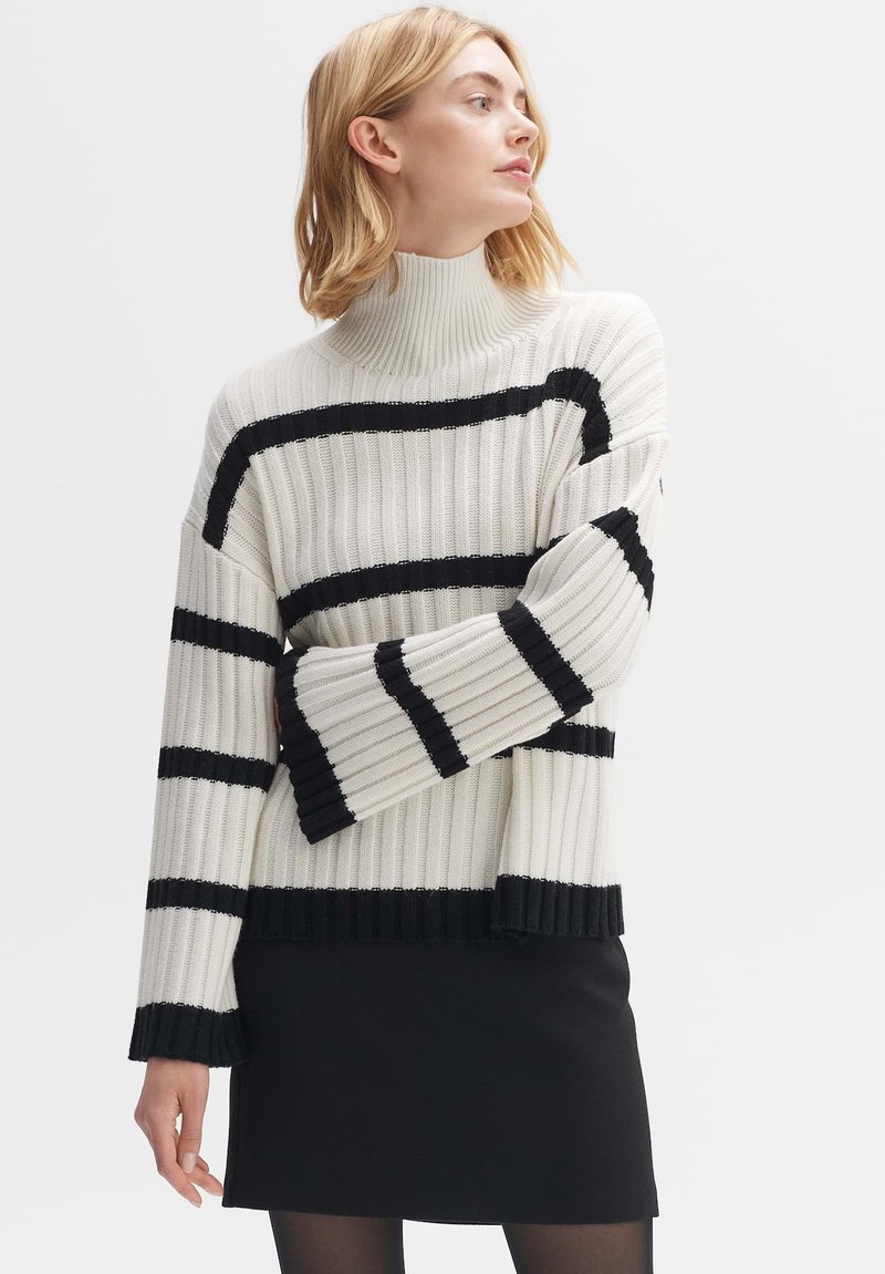 OPUS PORY STRIPE - Trui - milk