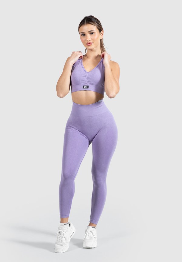 AMAZE PRO SCRUNCH HIGH WAIST SEAMLESS - Tights - lila melange