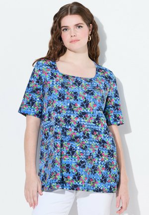 Ulla Popken Print T-shirt - royal blue