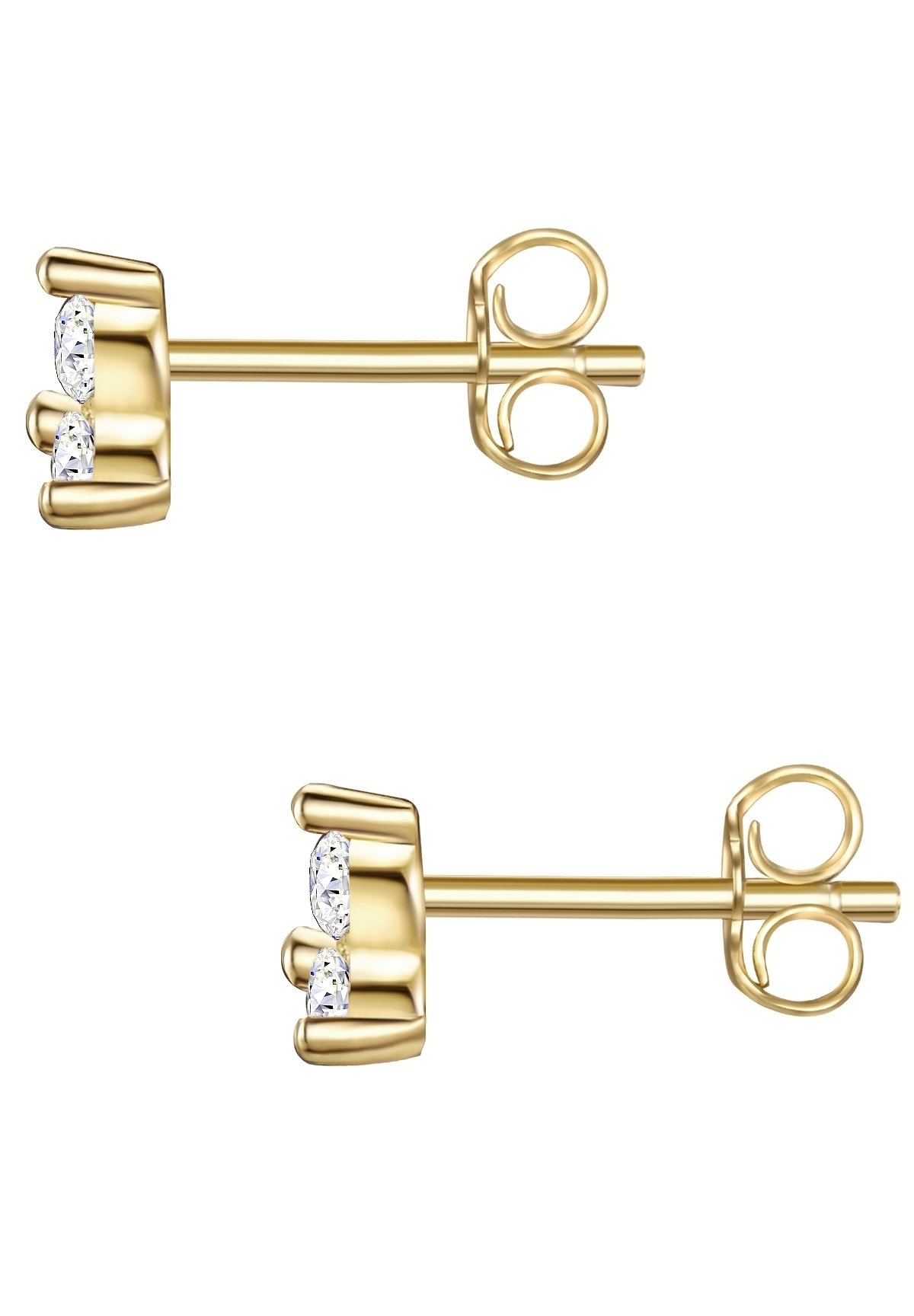 Glanzstücke München Orecchini A Perno In Argento 925 Con Zirconia | Placcati Oro Rosa 14K, Regalo In Scatola Gioielli