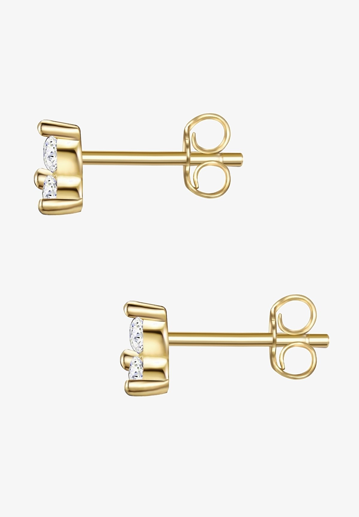 Glanzstücke München Orecchini A Perno In Argento 925 Con Zirconia | Placcati Oro Rosa 14K, Regalo In Scatola Gioielli