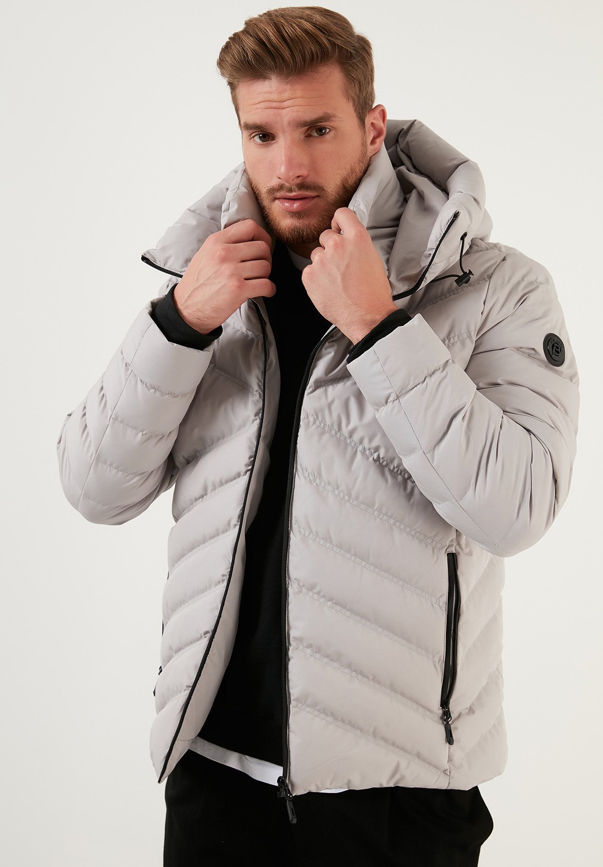 Buratti SLIM FIT - Winterjas - stone/graniet - Zalando.be