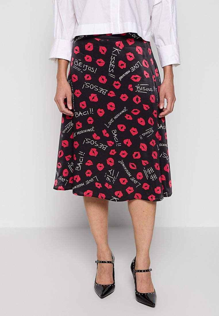 Love Moschino A-lijn rok zwart Love Moschino A-lijn rok zwart