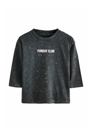 REGULAR FIT GRAPHIC  - Langarmshirt - washed black