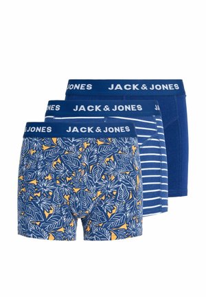 Jack & Jones Junior JACKEVIN LEAVES TRUNKS 3 PACK JNR - Calzoncillos bóxer cortos - bellwether blue