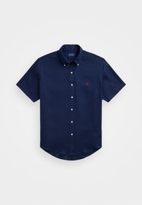 CUSTOM FIT LINEN SHIRT - Camicia - newport navy
