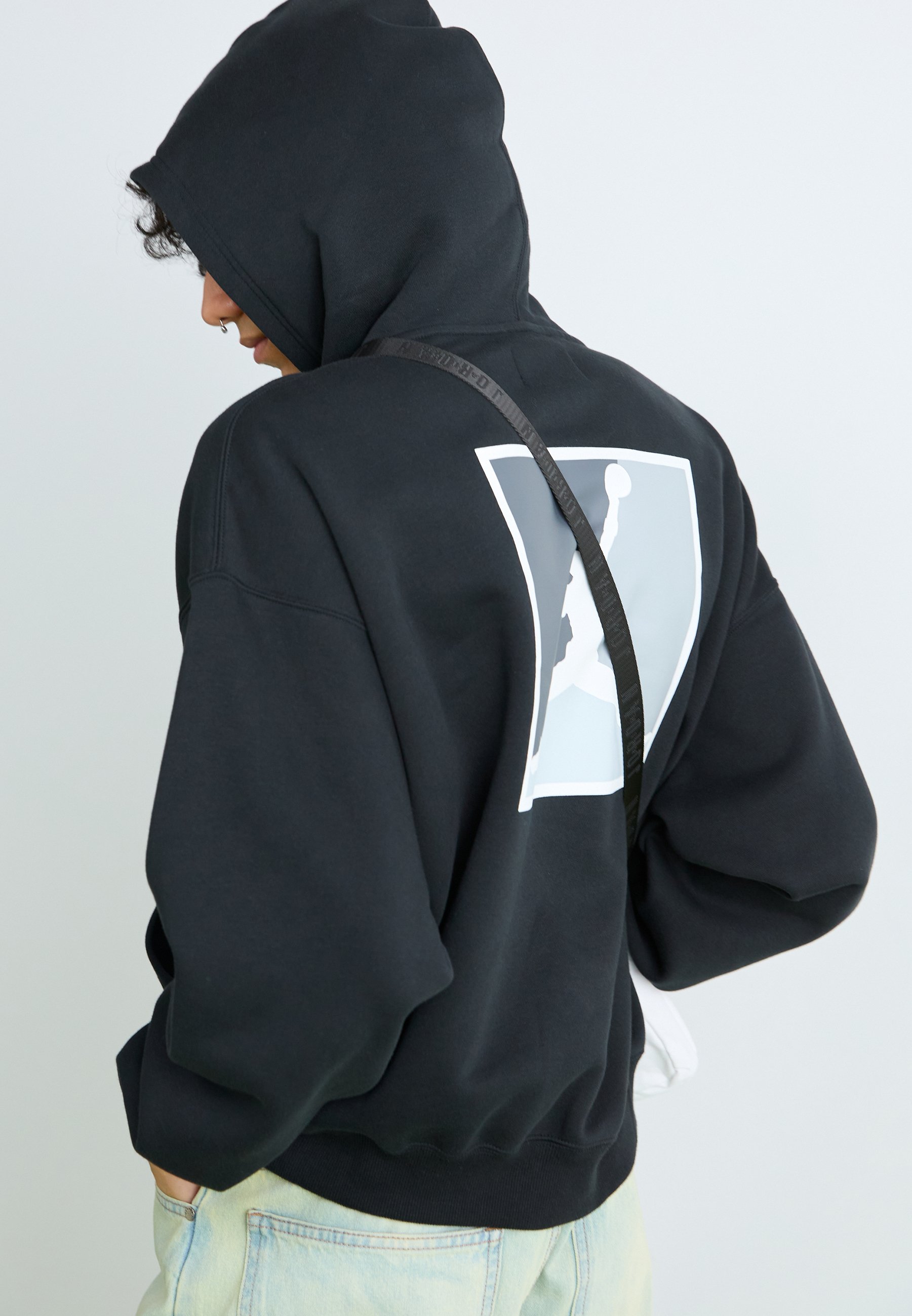 black and white jordan sweatshirt