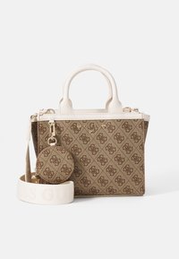 Guess TOTE BAG UNISEX SET - Rankinė - beige blanco
