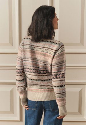 Laura Ashley, REGULAR FIT - CREW - Jumper - cream blue