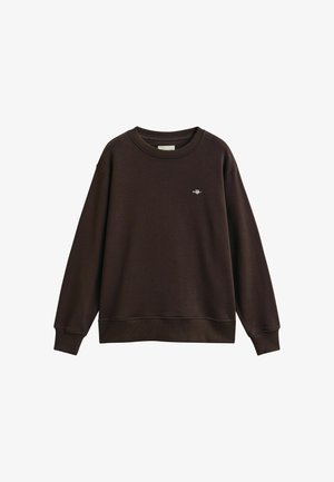 GANT, SHIELD C-NECK SWEAT - Sweater - deep brown