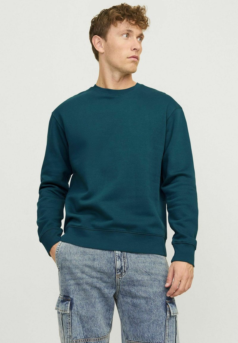 Jack & Jones JJESTAR CREW NECK - Sweatshirt - deep teal