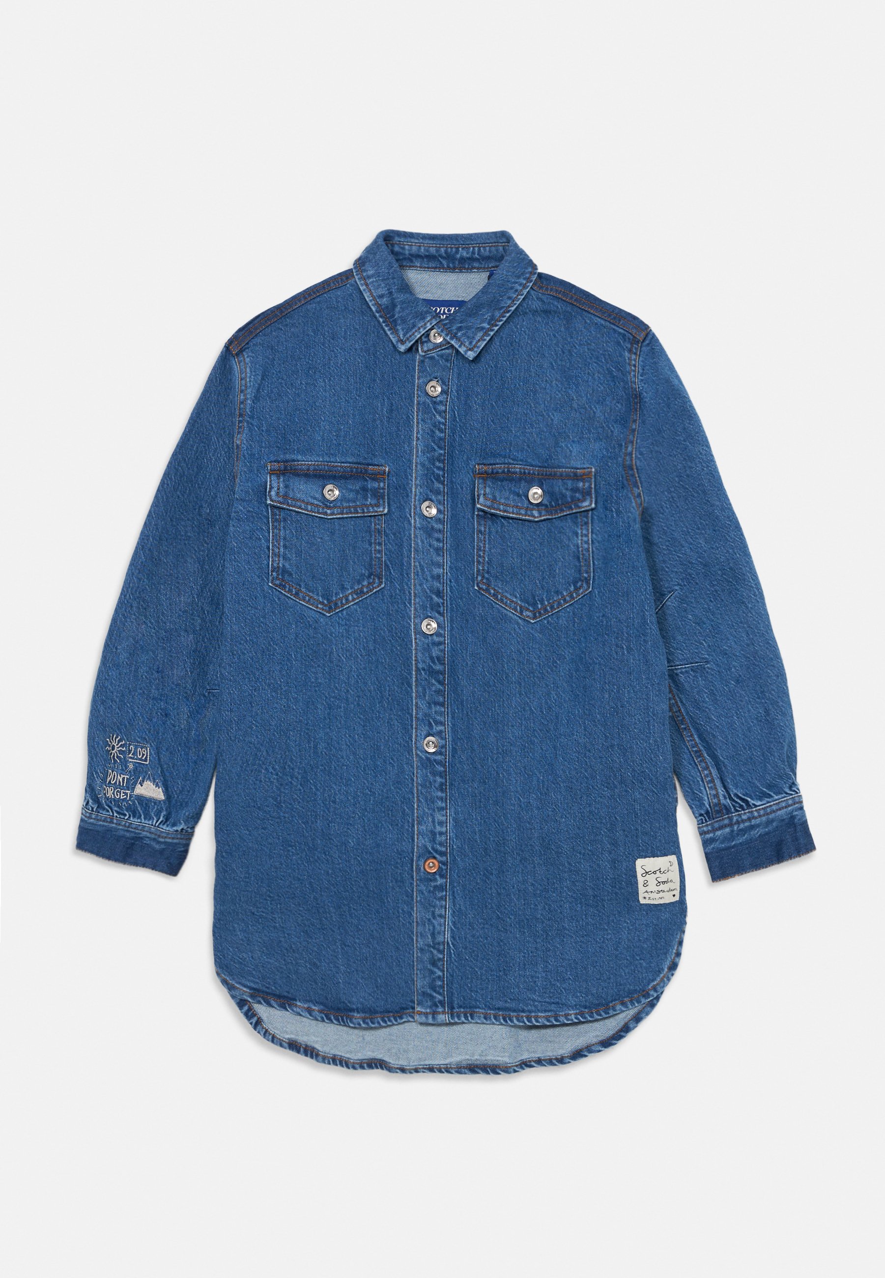 Scotch Soda A LINE SHIRT DRESS FROM THE HEART Denim dress