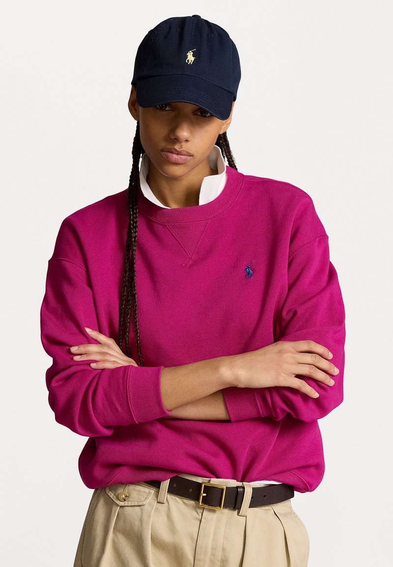 Polo Ralph Lauren LONG SLEEVE - Sweatshirt - fuchsia berry