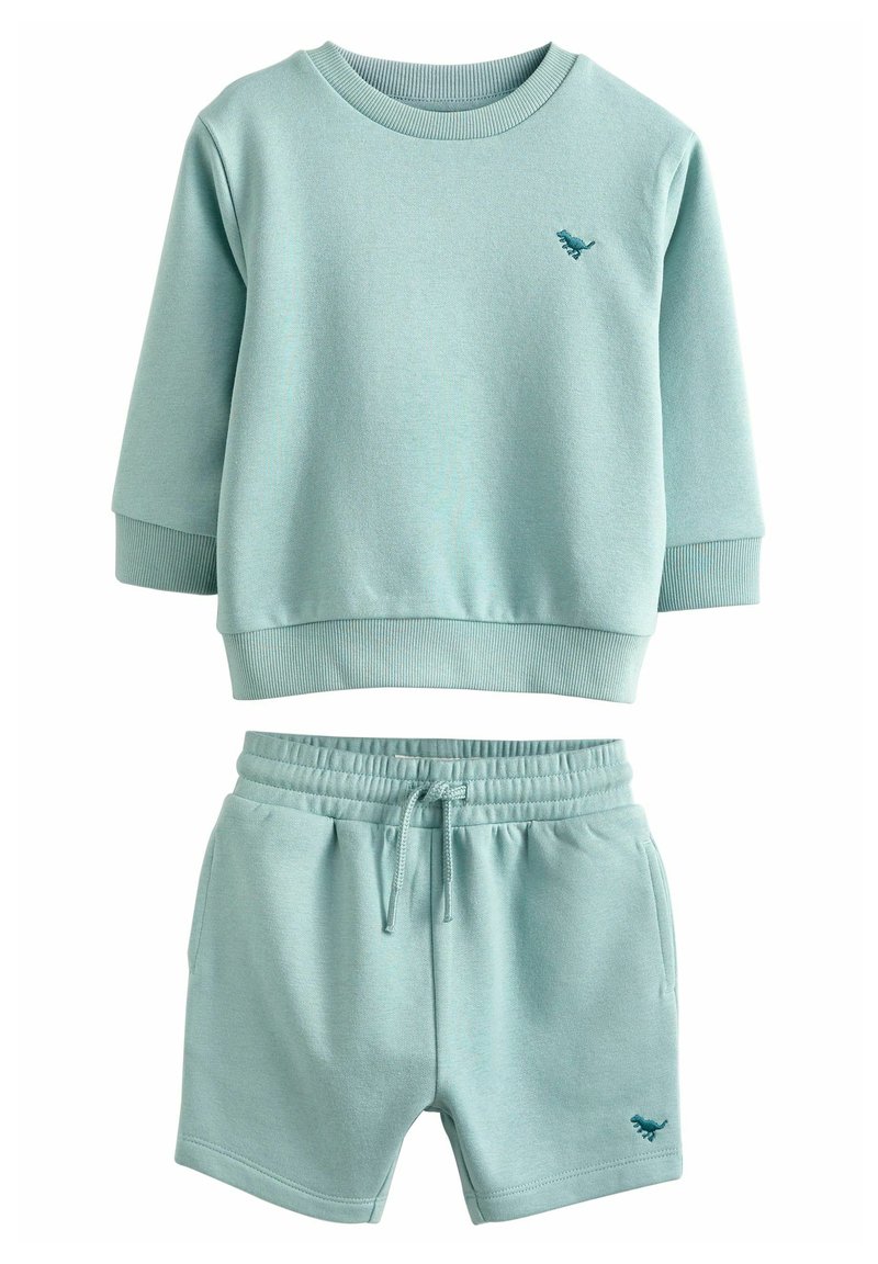 Next - SWEATSHIRT AND SHORTS SET - Sweatshirt - teal blue, Förstora