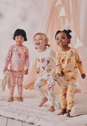 Next, REGULAR FIT - SNUGGLE 3 PACK SET - Nattøj sæt - pink/yellow western print