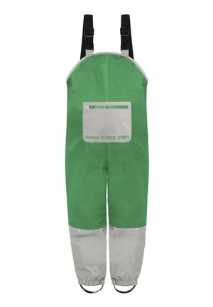 REGENHOSE MIT HOSENTRÄGERN - Rain trousers - grün