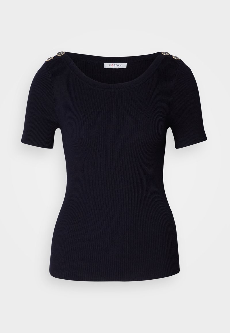 Morgan T-shirt print donkerblauw