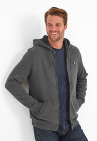 TOG24 TIMBLE - Zip-up sweatshirt - dark grey marl