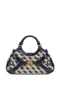 Guess MINTHA SMALL SATCHEL - Borsa a mano - navy logo