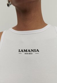 LA MANIA BASIC CROP  - Top - white
