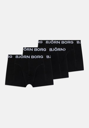 3 PACK - Pants - black