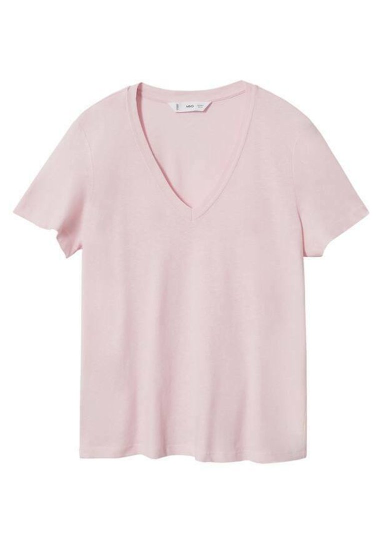 Mango T-shirt basic graniet Mango T-shirt basic graniet