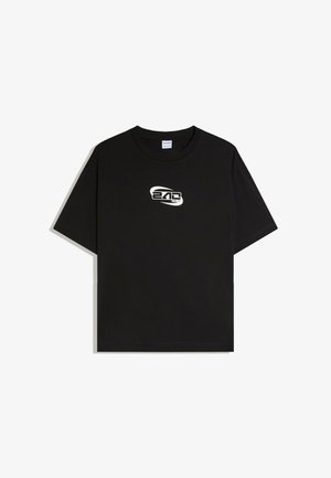 Bershka, SHORT SLEEVE - T-SHIRT - T-shirt imprimé - black
