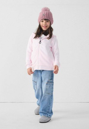 Felpa con zip - rose