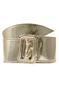LEATHER WAIST BELT - Cinto - gold metallic