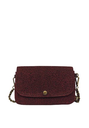 ODILE - Sac bandoulière - leopard pourpre