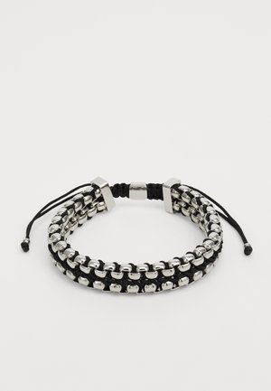 FUSED - Bracelet - silver-coloured/black