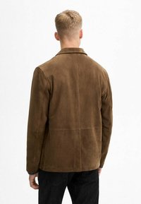Massimo Dutti Giacca di pelle - brown