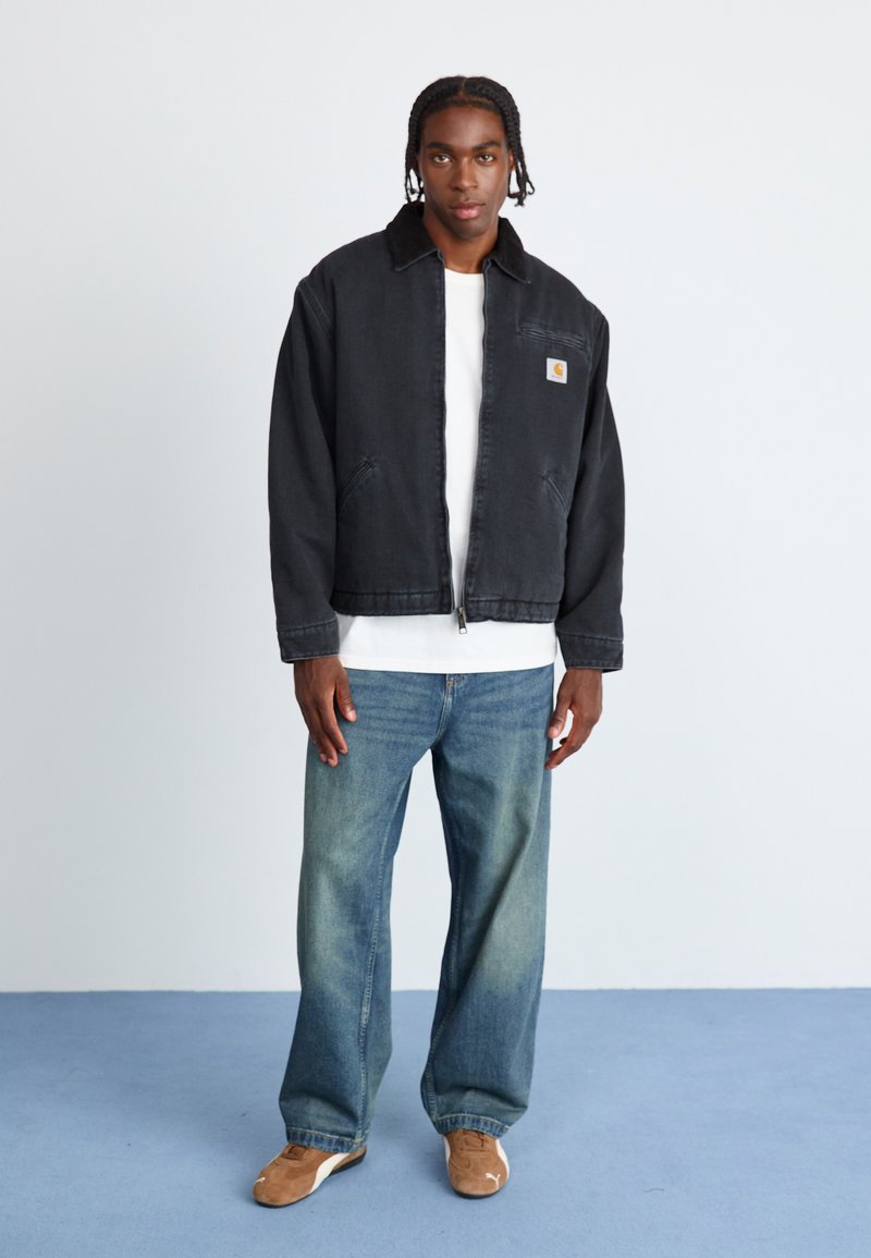 Carhartt WIP DETROIT JACKET - Džínová bunda - black