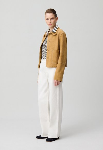 Claudie Pierlot CLARISSE - Veste en cuir - camel