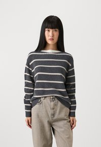 FTC Cashmere - BOATNECK - Neule - grey/beige Pienoiskuva 1