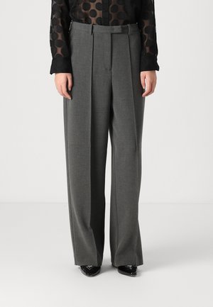 PUNTO RELAXED STRAIGHT PANT - Trousers - mid grey
