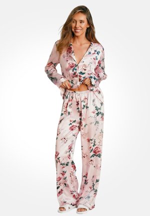 Cupshe, BUTTON FLORAL  - Pyžamová súprava - pink green floral
