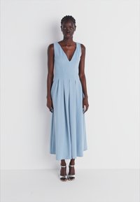 VILA VIWELLY DEEP V NECK ANCLE DRESS - Haljina od žerseja - ashley blue